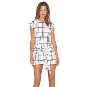 C/Meo Collective Stay Ready Dress Women’s Size Small Ivory Rope Revolve Mini